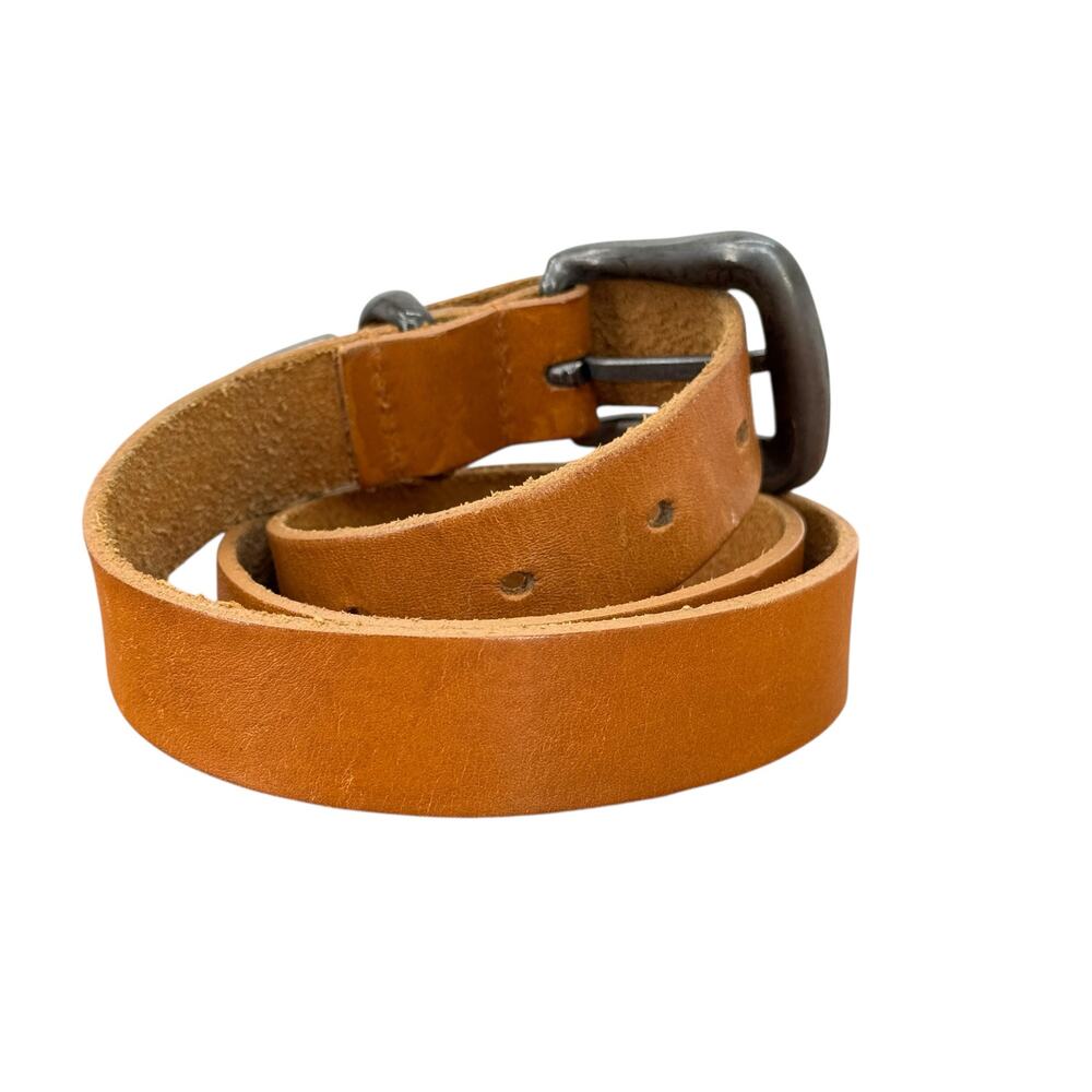 Accessories by Pearl Leather Belt Women SZ M Brown Western Rustic Boho Cowgirl - Picture 5 of 8